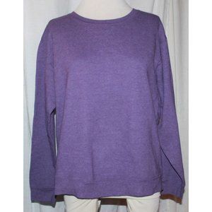 Women's Hanes Comfort Blend Purple Sweatshirt Size Large